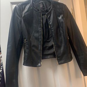 Zara Faux Black Leather Jacket